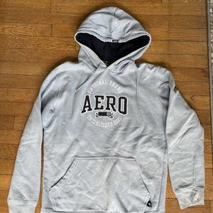 Aero Aeropostale blue pullover hoodie size extra small xs teen boy unisex
